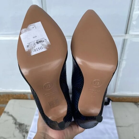 Veronica Beard Wyn Snake-Embossed Leather Boots size 6.5 - Picture 6 of 12